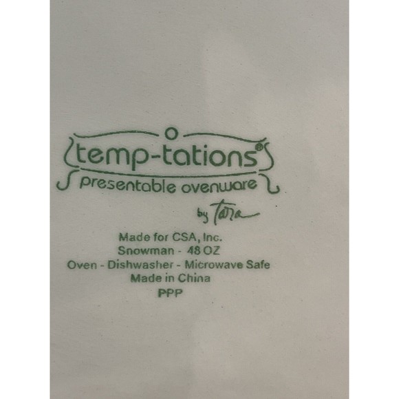 Temptations 5-Piece Snowman Entertaining Tea Set NIB. 48oz Teapot & 4 12oz Mugs - Picture 12 of 13